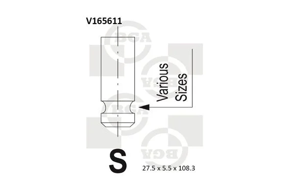 Exhaust Valve BGA V165611