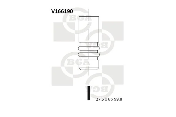 Intake Valve BGA V166190