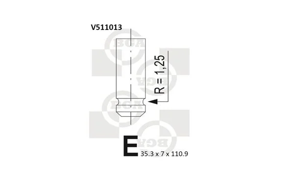 Sesalni ventil BGA V511013