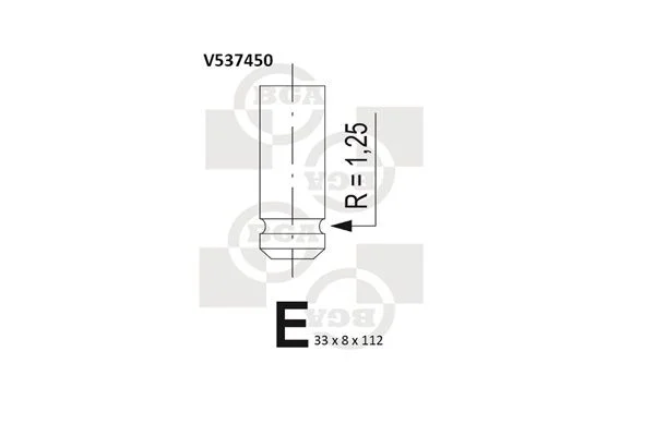 Izpušni ventil BGA V537450