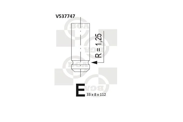Exhaust Valve BGA V537747