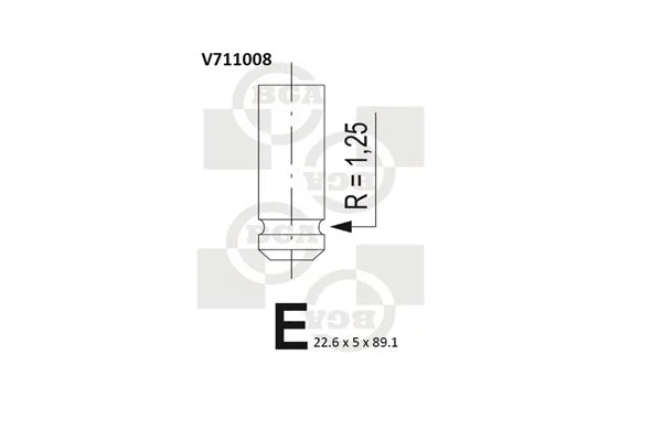Exhaust Valve BGA V711008