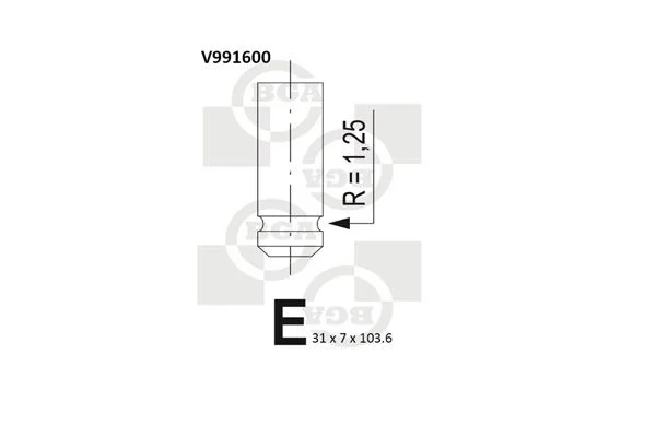 Exhaust Valve BGA V991600