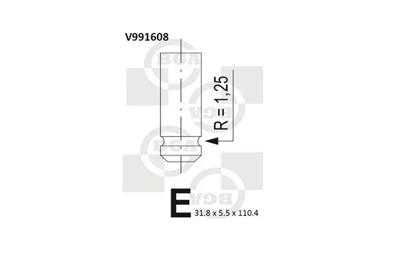 Exhaust Valve BGA V991608