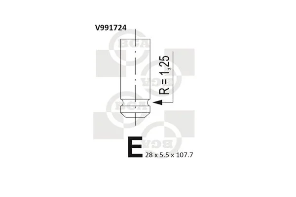 Izpušni ventil BGA V991724