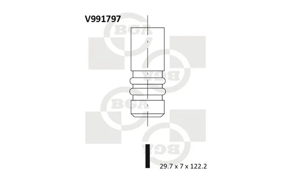 Intake Valve BGA V991797