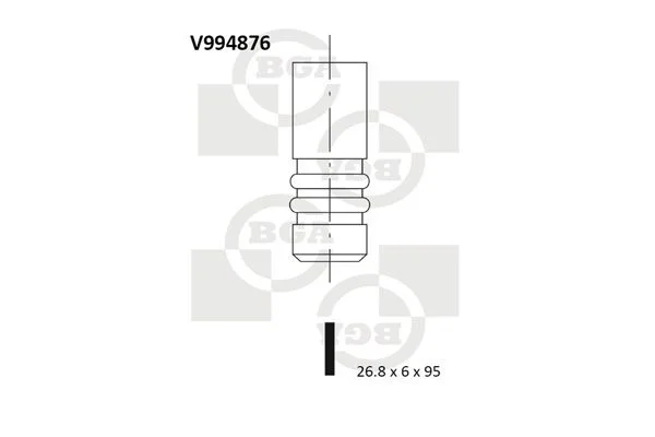 Intake Valve BGA V994876