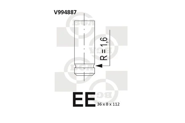 Izpušni ventil BGA V994887