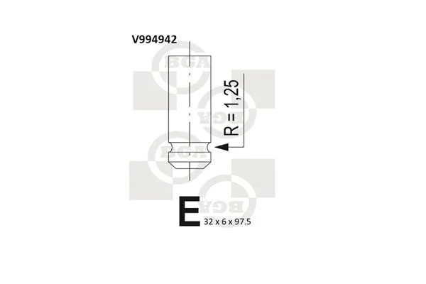 Exhaust Valve BGA V994942