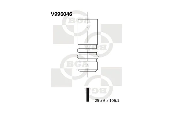Izpušni ventil BGA V996046