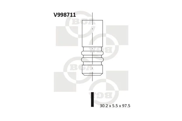 Exhaust Valve BGA V998711