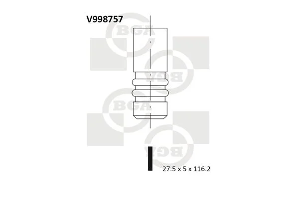 Izpušni ventil BGA V998757