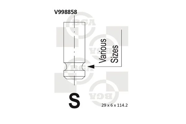 Exhaust Valve BGA V998858