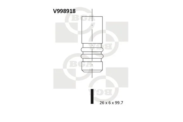 Intake Valve BGA V998918