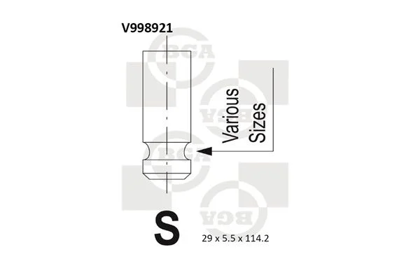 Izpušni ventil BGA V998921