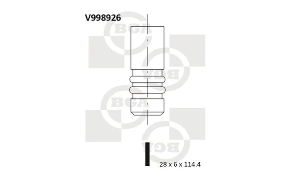 Intake Valve BGA V998926