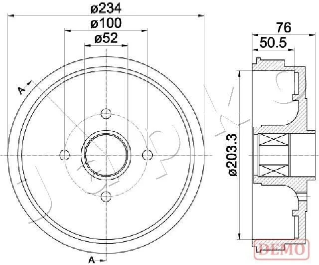 Zavorni boben JAPKO 560409C