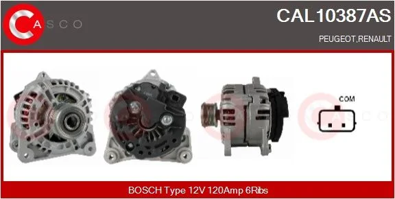 Alternator CASCO - ALTERNATORY I ROZRUSZNIKI CAL10387AS