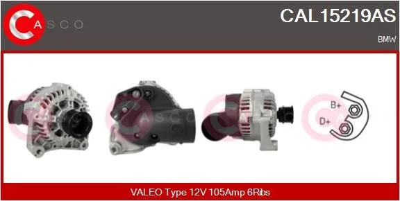 Alternator casco CAL15219AS