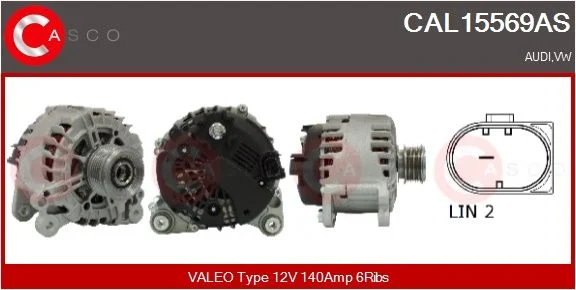 Alternator casco CAL15569AS