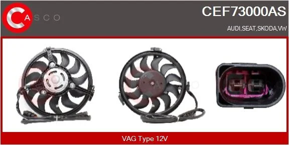 Electric Motor, radiator fan casco CEF73000AS