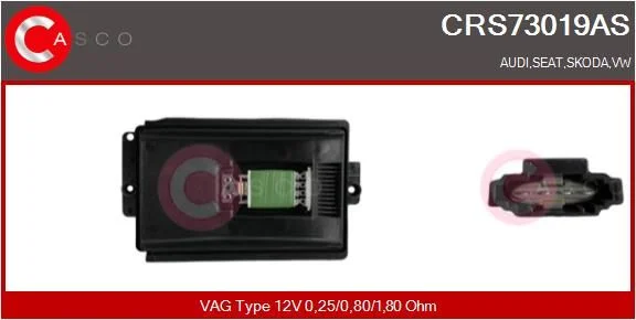 Resistor, interior blower casco CRS73019AS