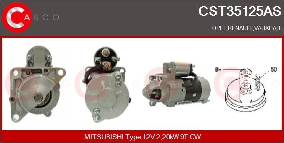 Starter casco CST35125AS