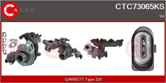 Kompresorius, įkrovimo sistema casco CTC73065KS