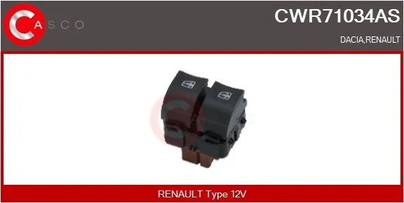 Switch, window regulator casco CWR71034AS