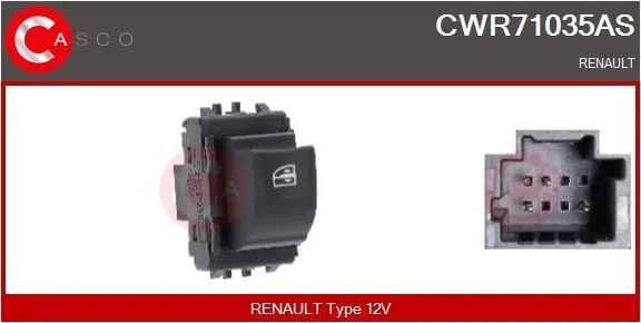 Switch, window regulator casco CWR71035AS