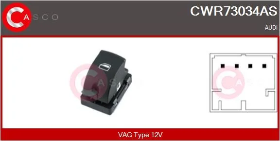 Switch, window regulator casco CWR73034AS