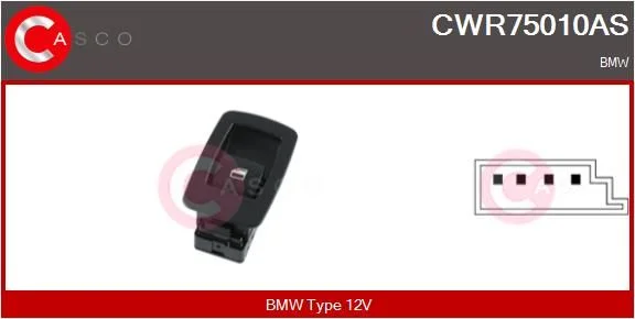 Switch, window regulator casco CWR75010AS