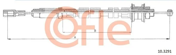Cable Pull, clutch control COFLE 10.3291