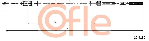 Cable Pull, parking brake COFLE 10.4136