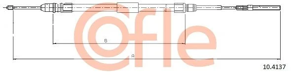 Cable Pull, parking brake COFLE 10.4137