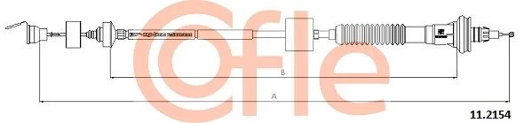 Cable Pull, clutch control COFLE 11.2154