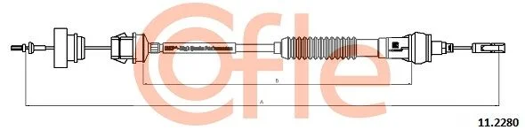 Cable Pull, clutch control COFLE 11.2280