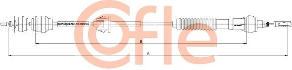 Cable Pull, clutch control COFLE 11.2283