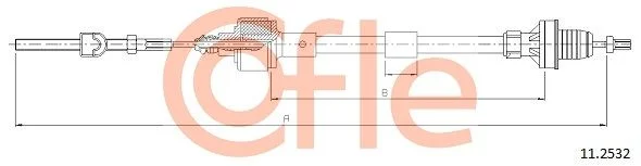 Cable Pull, clutch control COFLE 11.2532