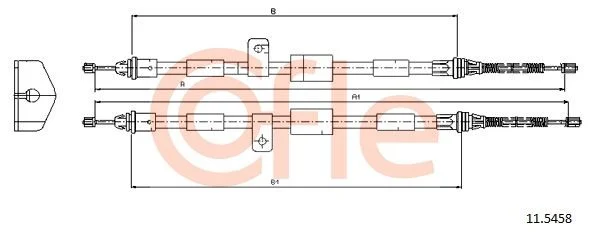 Cable Pull, parking brake COFLE 11.5458