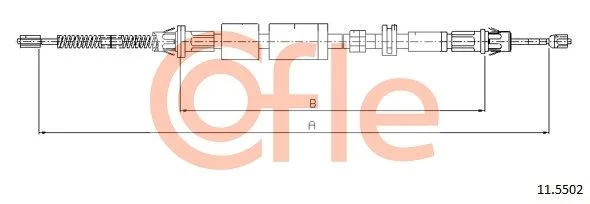 Cable Pull, parking brake COFLE 11.5502