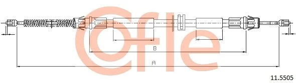 Cable Pull, parking brake COFLE 11.5505