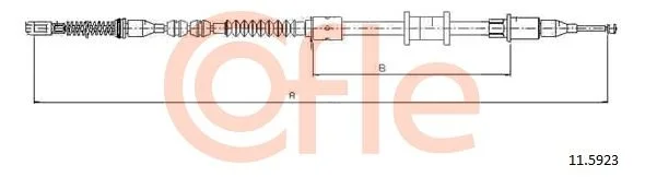 Cable Pull, parking brake COFLE 11.5923
