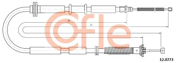 Cable Pull, parking brake COFLE 12.0773