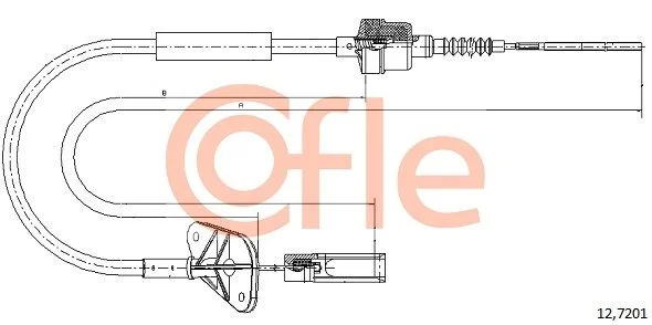 Cable Pull, clutch control COFLE 12.7201