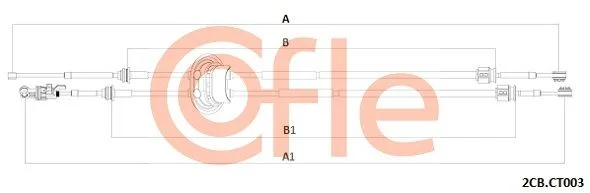 Poteg kabla, ročni menjalnik COFLE 2CB.CT003