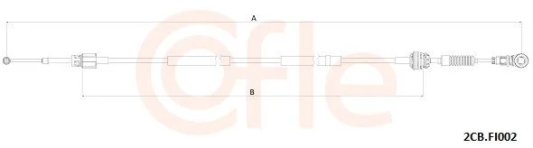 Cable Pull, manual transmission COFLE 2CB.FI002