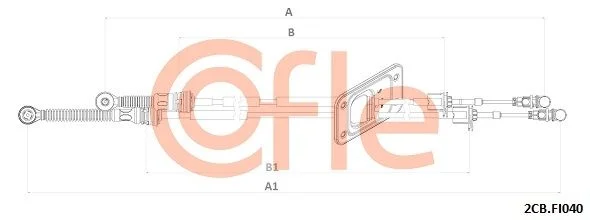 Poteg kabla, ročni menjalnik COFLE 2CB.FI040