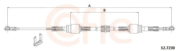 Cable Pull, manual transmission COFLE 92.12.7230