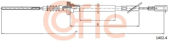 Cable Pull, clutch control COFLE 92.1402.4